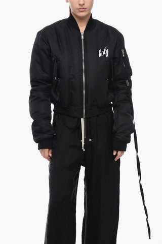 Bomber Cropped HOLY Con Ricamo