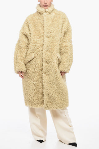 MM6 Cappotto In Ecopelliccia Oversize Fit