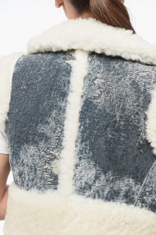 시어링 크롭핏 베스트