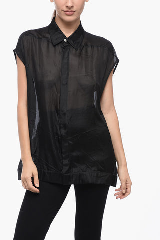 Silk JUMBO Sleeveless Shirt