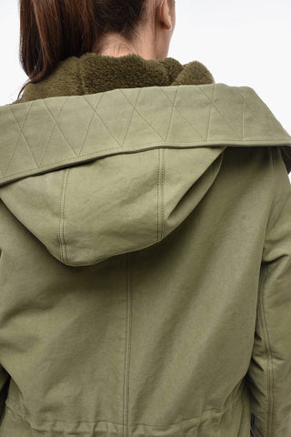 Padded Parka With Removable Hood
