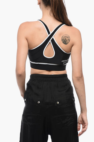 Printed VIBE Cropped Top