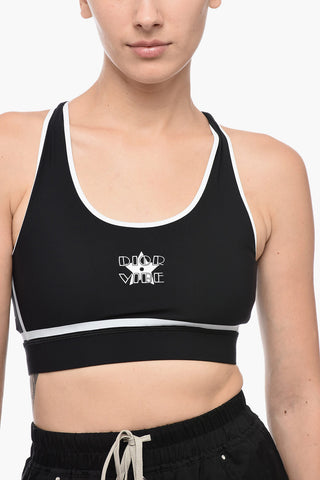 Printed VIBE Cropped Top