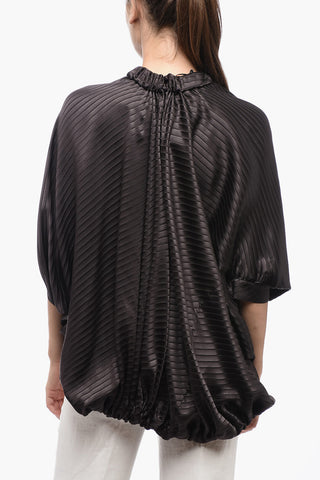 FRIENDS OF FENDI Blusa in Seta DIAGONAL STRIP con Coulisse