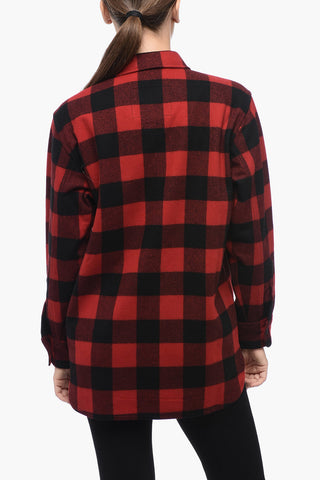 Half-Zip-Bluse Mit Karomuster