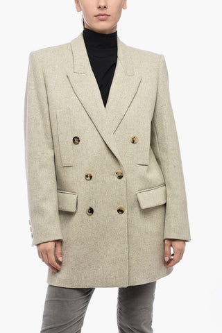 Double Breasted Coat With Flap Pockets