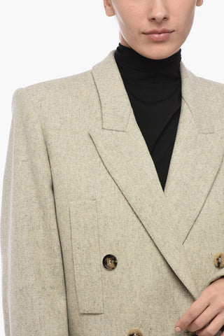 Double Breasted Coat With Flap Pockets