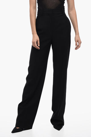 Pantaloni A Vita Alta Straight-Fit