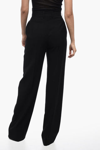 Pantaloni A Vita Alta Straight-Fit