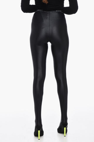 Lycra Collant with Logoed Waistband