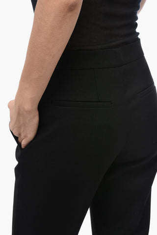 Wool Serge Cropped Trousers