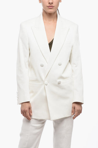 Blazer Doppio Petto con Rever a Lancia