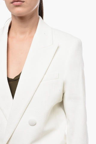 Blazer Doppio Petto con Rever a Lancia