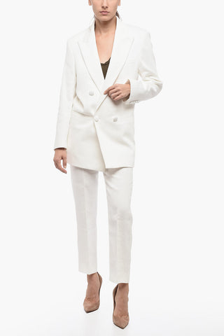 Blazer Doppio Petto con Rever a Lancia