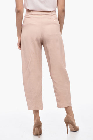 Baloon-Fit-Hosen aus Leinenmischung