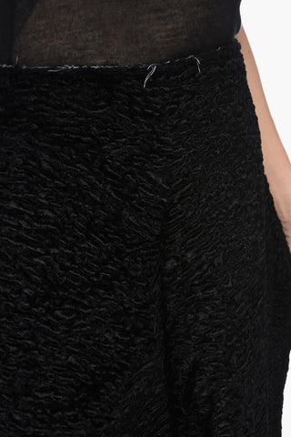 Faux Fur Skirt with Ballon Design