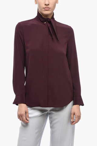 Crepe-De-Chine Silk Shirt