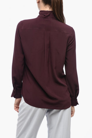 Crepe-De-Chine Silk Shirt