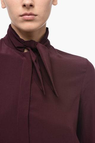 Crepe-De-Chine Silk Shirt