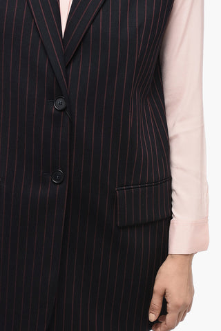 Pinstriped ROSSANA Virgin Wool Vest