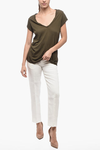 Light Cotton Wrinkled Effect T-Shirt 