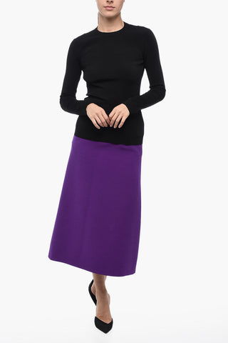 T-Shirt a Maniche Lunghe con Dettaglio in Mesh Monogram