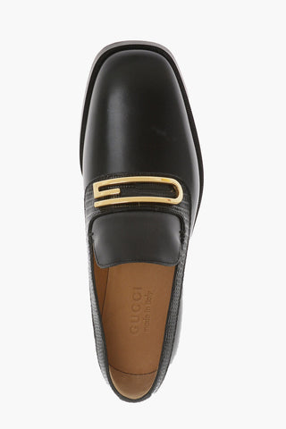 Leather Penny Loafer with Geometric G Logo