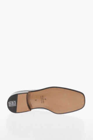 Leather Penny Loafer with Geometric G Logo