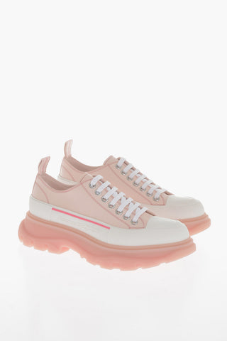 Leather Low-Top Sneakers With Chunky Soles