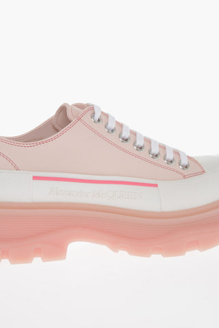Leather Low-Top Sneakers With Chunky Soles