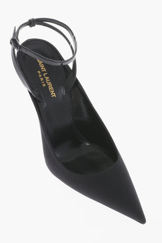 Sandali In Satin A Punta Stretta Tacco 12 cm