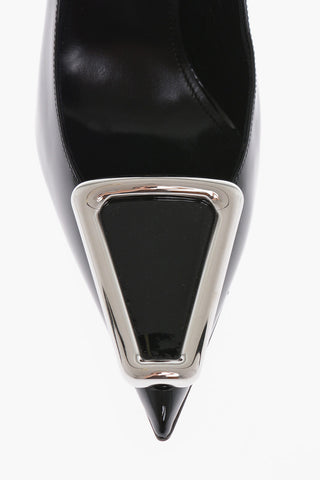 Pointed Patent Leather Pumps Heel 11 cm