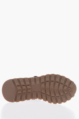 Low-Top Lurex Sneakers With Glitter Details