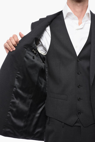 Virgin Wool LEADER Suit with Flap Pockets