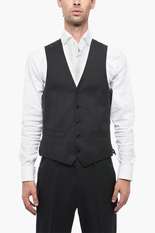 Virgin Wool LEADER Suit with Flap Pockets
