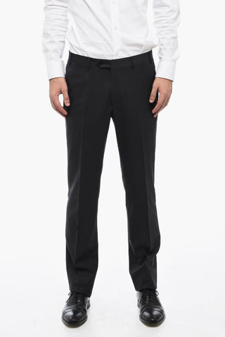 Virgin Wool LEADER Suit with Flap Pockets