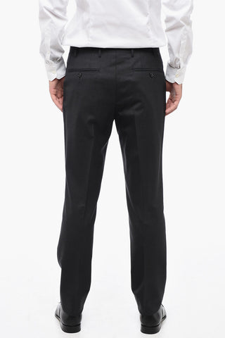 Virgin Wool LEADER Suit with Flap Pockets