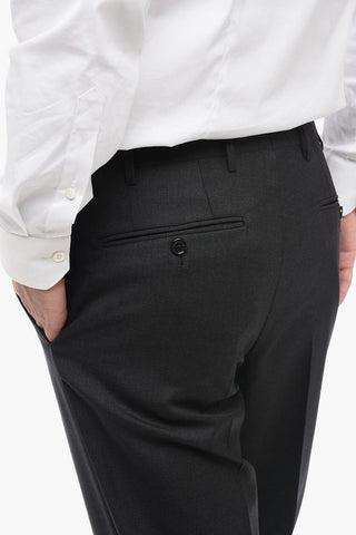 Virgin Wool LEADER Suit with Flap Pockets