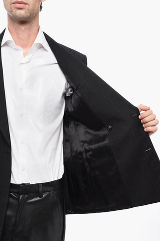 Giacca a Doppiopetto in Lurex con Tasche ad Aletta