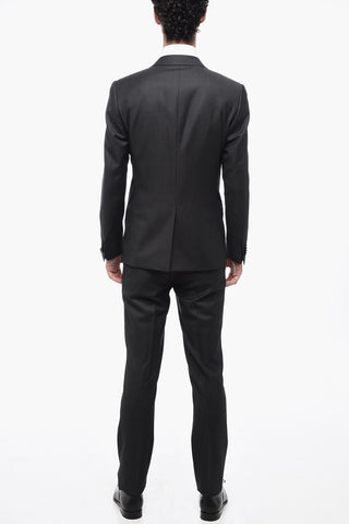 Dreiteiliger Anzug CERIMONIA ACADEMY mit Details aus Satin