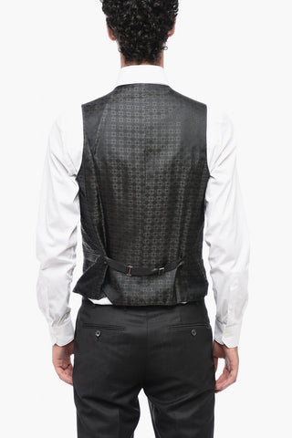 Dreiteiliger Anzug CERIMONIA ACADEMY mit Details aus Satin