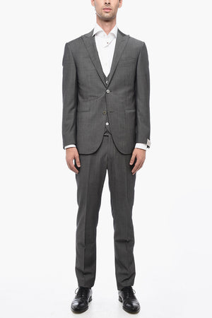 Virgin Wool Three-Piece Suit CERIMONIA ACADEMY
