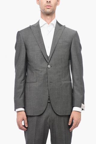 Virgin Wool Three-Piece Suit CERIMONIA ACADEMY