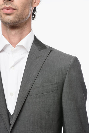 Virgin Wool Three-Piece Suit CERIMONIA ACADEMY