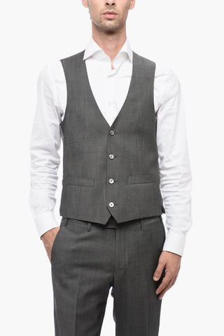 Virgin Wool Three-Piece Suit CERIMONIA ACADEMY
