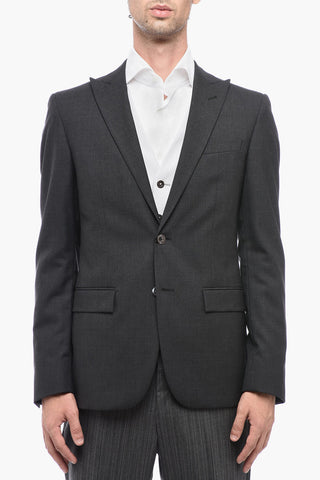 CC COLLECTION 3-Piece CERIM.RESET Suit with Pinstriped Pants
