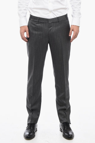 CC COLLECTION 3-Piece CERIM.RESET Suit with Pinstriped Pants