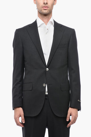 Extrafine Wool LEADER Suit with Flap Pockets