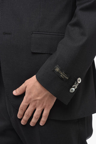 Extrafine Wool LEADER Suit with Flap Pockets