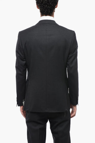 Extrafine Wool LEADER Suit with Flap Pockets